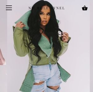 Nichole Lynel Jacket Size Medium Green